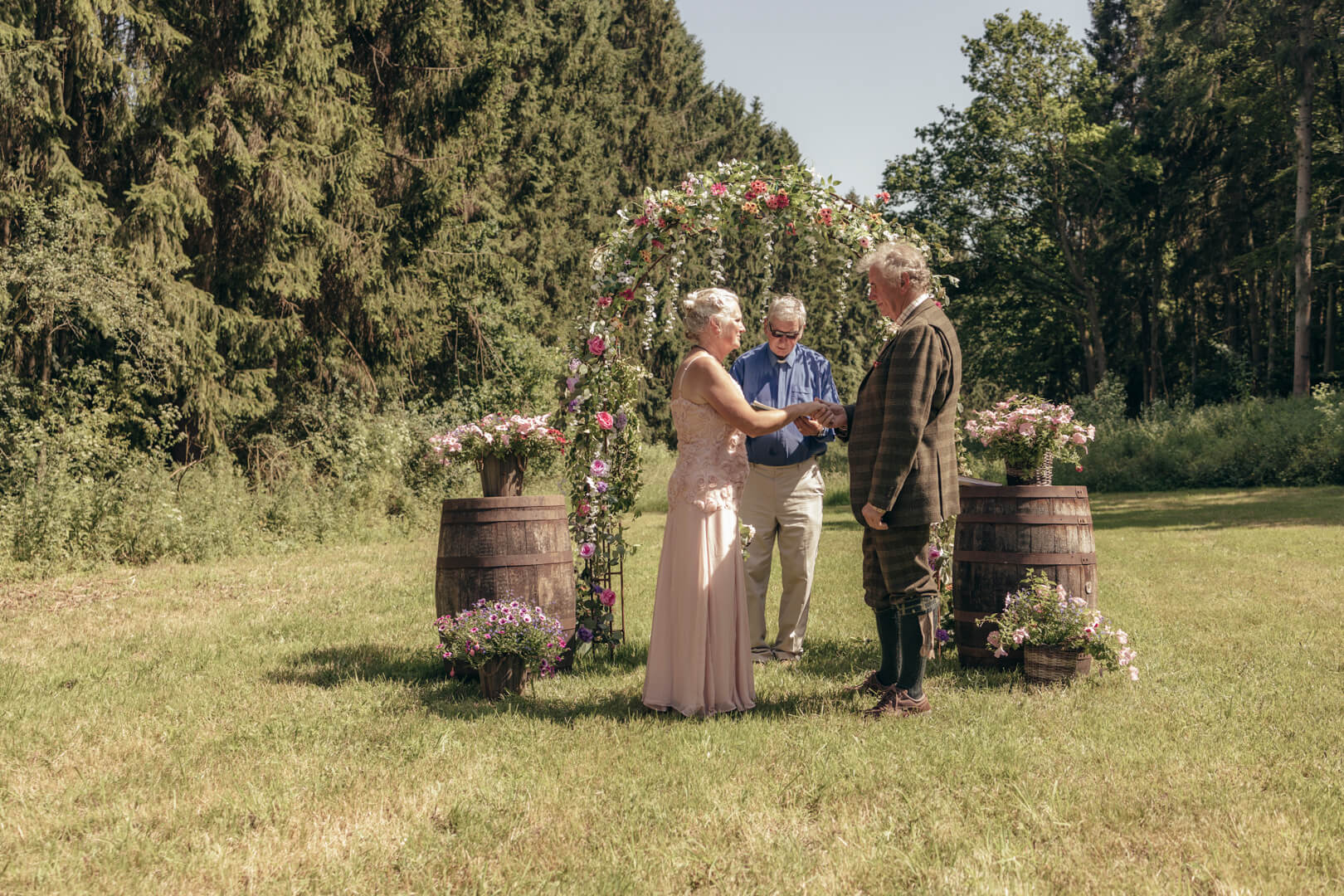 Cotswolds Wedding Photography | Destination Wedding Photographer from Alicante 6 Colour wedding photograph showing the bride and groom in beautiful summer sunshine